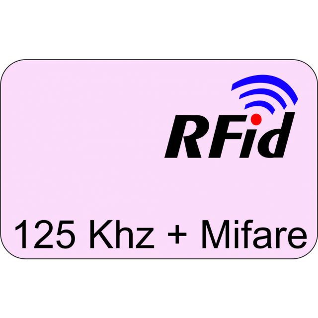 Tarjeta Híbrida RFID TK4100 + ISO 14443a Fudan08 1K