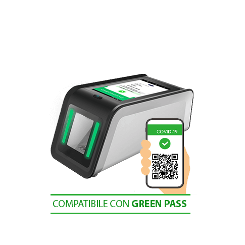 Lettore per Green Pass QR code con stampante e totem